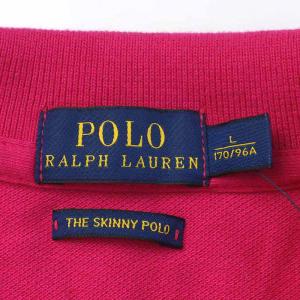 POLO RALPH LAUREN ポロシャツ カットソー 半袖 刺繍 L ピンク