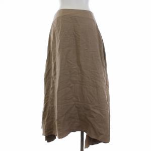 MADISONBLUE 18年製 スカート リネン フレア 01 ベージュ