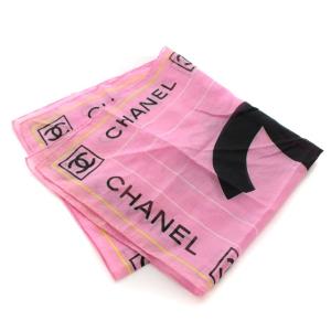 CHANEL スカーフ ハンカチ ココマーク ロゴ ピンク