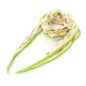 HERMES Vol Amoureux des Azures スカーフ ショール シルク100% サテン 花柄 オフホワイト