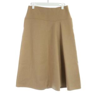 ウールケヌキスカート フレアスカート ロング 38 M ブラウン