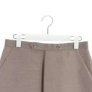 Drawer ウールシルクツイルタックスカート 38 ピンクグレー