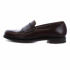 Crockett & Jones 8363 BOSTON コインローファー レザー 6.5E 茶
