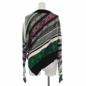 sacai 22SS Rug Jacquard Knit Pullover ニット S マルチカラー