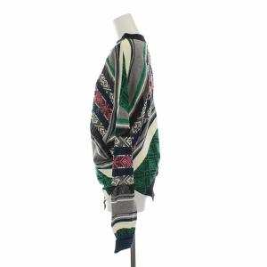 sacai 22SS Rug Jacquard Knit Pullover ニット S マルチカラー