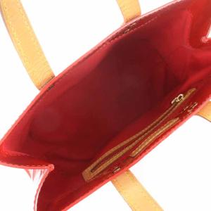 LOUIS VUITTON M91990 モノグラム ヴェルニ リードPM ハンドバッグ ミニ ポムダムール 赤