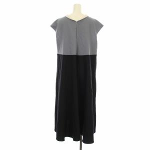 JIL SANDER NAVY ワンピース 切替 40 ネイビー