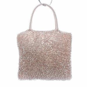 ANTEPRIMA ワイヤーバッグ PVC ロゴリング ピンク