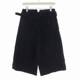 MHL. 20SS COTTON LINEN TWILL コットン リネン ツイル パンツ クロップド 1 S 紺 ネイビー 595-0143503