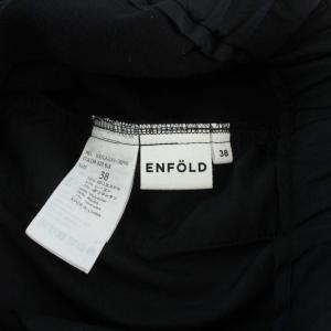 ENFOLD 19AW テーパードパンツ イージー 38 ブラック