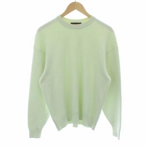 CABAN 19SS コットンカシミヤクルーネックプルオーバー ニット カシミヤ混 パステルグリーン