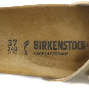 BIRKENSTOCK Madrid コンフォートサンダル フラット ベルト 37 ゴールド ブラウン 1016107