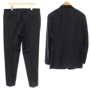 ARMANI COLLEZIONI M LINE SUPER130s スーツ フォーマル セットアップ 上下 ストライプ 2Bテーラードジャケット