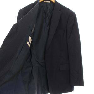 ARMANI COLLEZIONI M LINE SUPER130s スーツ フォーマル セットアップ 上下 ストライプ 2Bテーラードジャケット