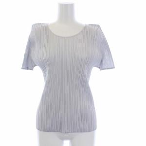 イッセイミヤケ 半袖 カットソー クルーネック 3 L ライトグレー