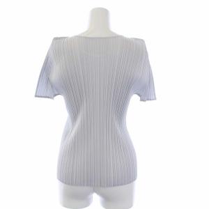 PLEATS PLEASE ISSEY MIYAKE イッセイミヤケ 半袖 カットソー クルーネック 3 L ライトグレー