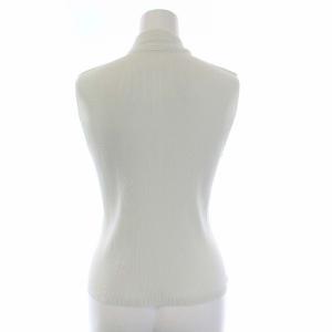 PLEATS PLEASE ISSEY MIYAKE イッセイミヤケ 19SS ノースリーブ カットソー リボン ボウタイ 3 L アイボリー
