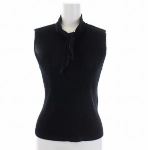 イッセイミヤケ 19SS ノースリーブ カットソー リボン ボウタイ 3 L ブラック