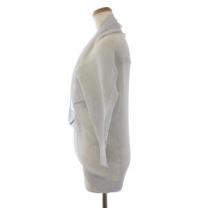 PLEATS PLEASE ISSEY MIYAKE イッセイミヤケ 17AW カーディガン 七分袖 ドルマンスリーブ 変形 シアー グレー