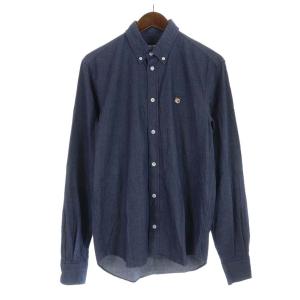 FOX HEAD EMBROIDERY CLASSIC SHIRT BD シャツ 37 ネイビー