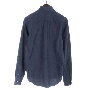 Maison Kitsuné FOX HEAD EMBROIDERY CLASSIC SHIRT BD シャツ 37 ネイビー