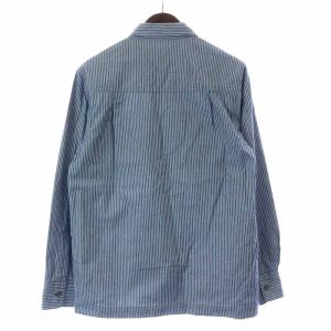 WTAPS 16SS UNION LS 02 ワークシャツ 長袖 ストライプ ヒッコリー ブルー ホワイト