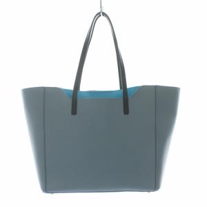 FURLA FANTASIA トートバッグ レザー グレー ブルー