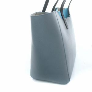 FURLA FANTASIA トートバッグ レザー グレー ブルー