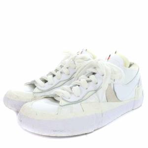 NIKE DM6443-100 Sacai BLAZER LOW White Patent Leather 26cm 白