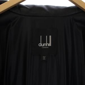 dunhill 近年モデル ラムレザー 中綿ジャケット スタンドカラー S ブラック