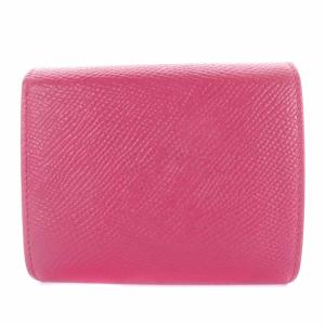 CELINE スモール トリフォールドウォレット グレインドカーフスキン ピンク