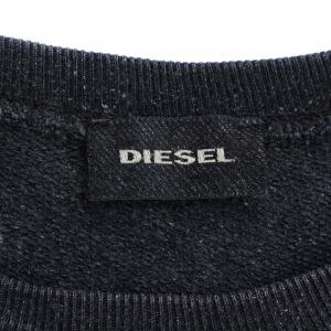DIESEL スウェット トレーナー プルオーバー 長袖 グラフィック スカル プリント M グレー