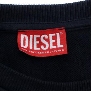 DIESEL S-ROB-DOVAL-P スウェット トレーナー プルオーバー 長袖 ロゴ L ネイビー