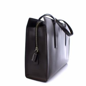 PRADA ヴィンテージ トートバッグ ハンドバッグ レザー ダークブラウン