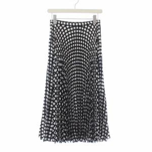 Theory 20AW CHECK TWILL POLY WB PLEATED SKT ロング プリーツスカート チェック ウエストゴム