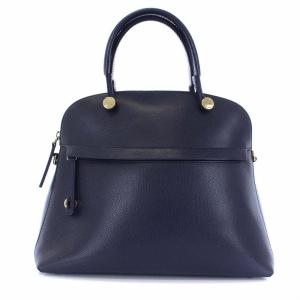 PIPER パイパー ハンドバッグ レザー 紺 ネイビー