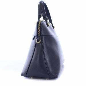 FURLA PIPER パイパー ハンドバッグ レザー 紺 ネイビー