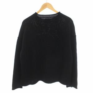 Yohji Yamamoto セーター ニット ウール 長袖 2 ブラック NV-K51-197