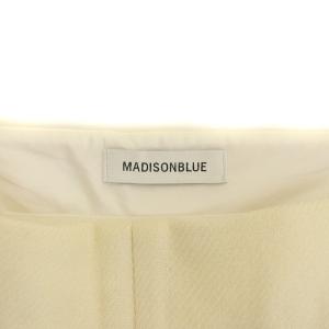 MADISONBLUE フレアスカート ミモレ丈 ロング丈 ウール シルク 00 XS アイボリー