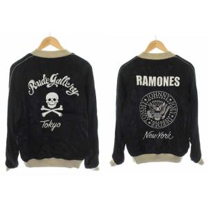 RUDE GALLERY RAMONES SOUVENIR JACKET スカジャン M 黒
