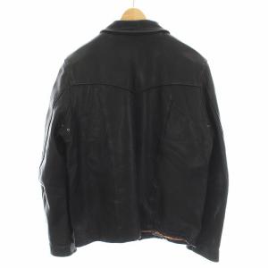 RUDE GALLERY 14AW ジャケット カウレザー 革ジャン ジップアップ アウター 2 M 黒 ブラック