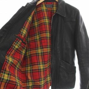 RUDE GALLERY 14AW ジャケット カウレザー 革ジャン ジップアップ アウター 2 M 黒 ブラック