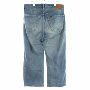 chimala 18SS ビッグデニム luxeスペシャル デニムパンツ ジーンズ USED加工 34 ブルー