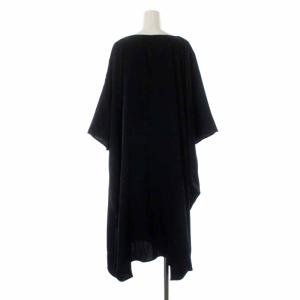 STOF ワンピース ロング ミモレ 七分袖 ドルマンスリーブ 1 S ブラック
