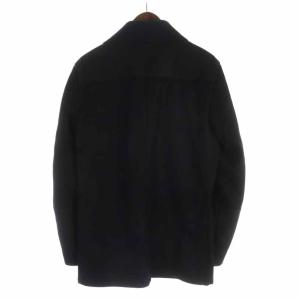 Alexander McQueen ジャケット ビッグカラー フロントプリント 48 黒