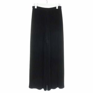 ENFOLD 21AW PEライトクロスプリーツワイドゴムパンツ 36 ブラック