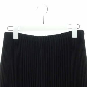 ENFOLD 21AW PEライトクロスプリーツワイドゴムパンツ 36 ブラック