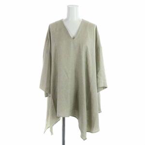 ENFOLD 20SS リネンライクランダムヘムプルオーバー ゴムジョッパーズパンツ セットアップ M ベージュ