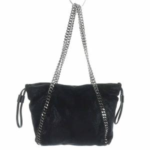 STELLA McCARTNEY ファラベラ トートバッグ ベジタリアンレザー チェーン 黒