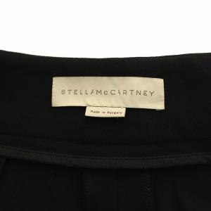 STELLA McCARTNEY ハイウエスト サイドジップパンツ テーパード 36 ブラック